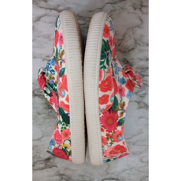 Comfortview The Anzani Slip On Sneaker Floral with Cute Tie Size 8W - Picture 5 of 11